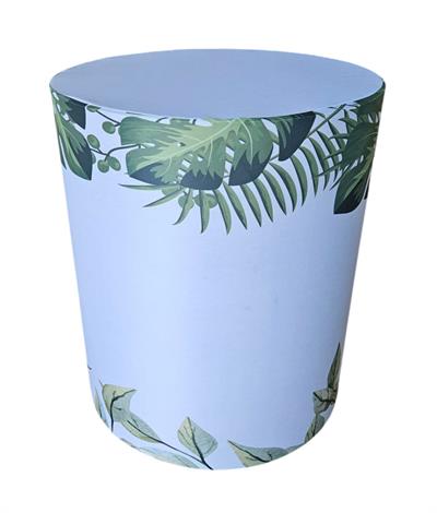 Capa de Mesa Cilindro G - Folhagem - DecorFest