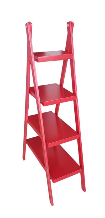 Escadinha de Chão Mdf - Vermelha - DecorFest