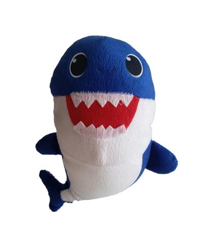 Baby Shark Azul Pelucia - DecorFest