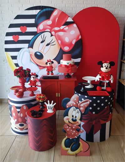 Kit Festa Facil G - Minnie Vermelha - DecorFest