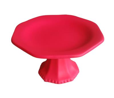 Bandeja Pink Neon Oitavada P Louça - DecorFest