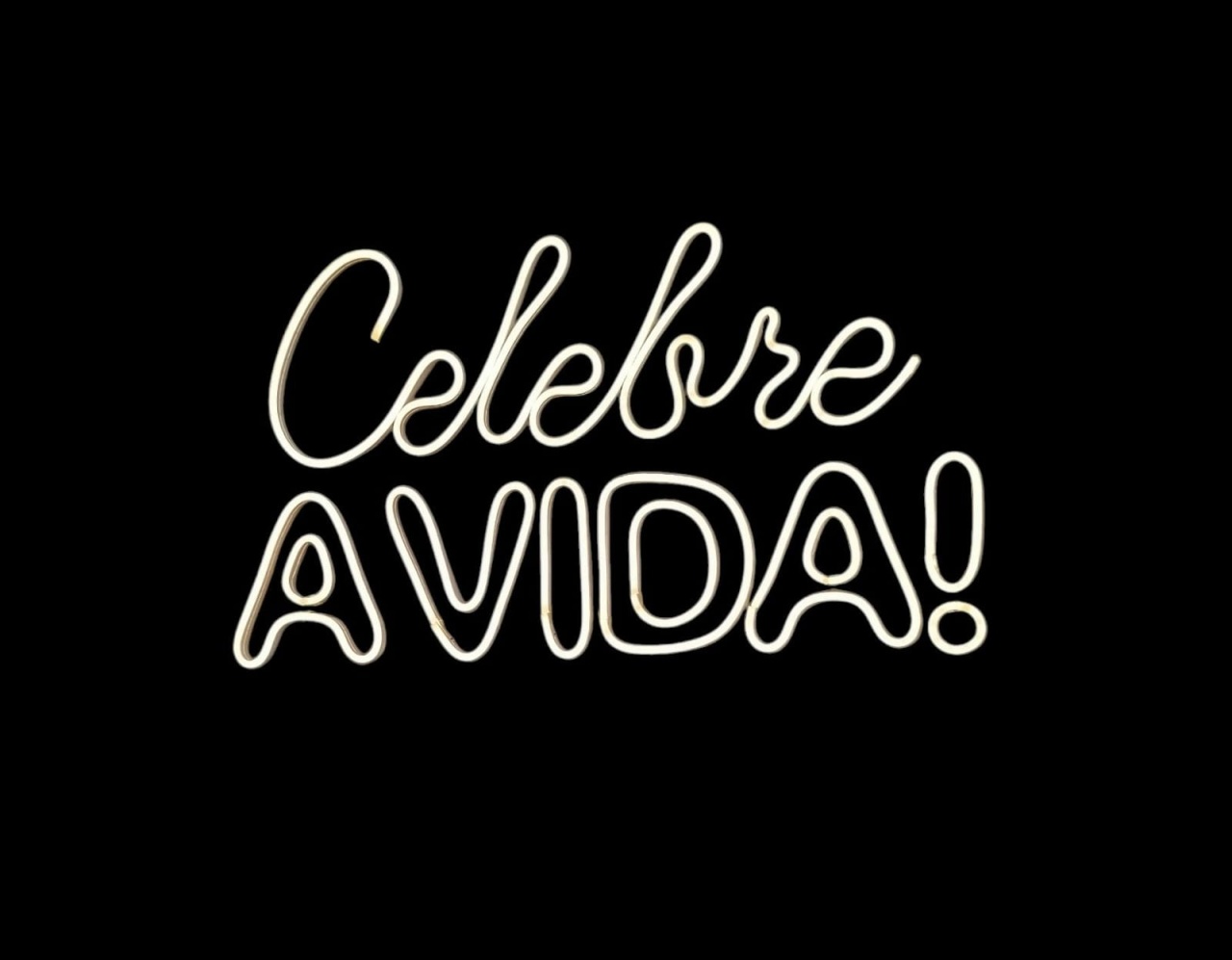 Luminoso Celebre A Vida - DecorFest