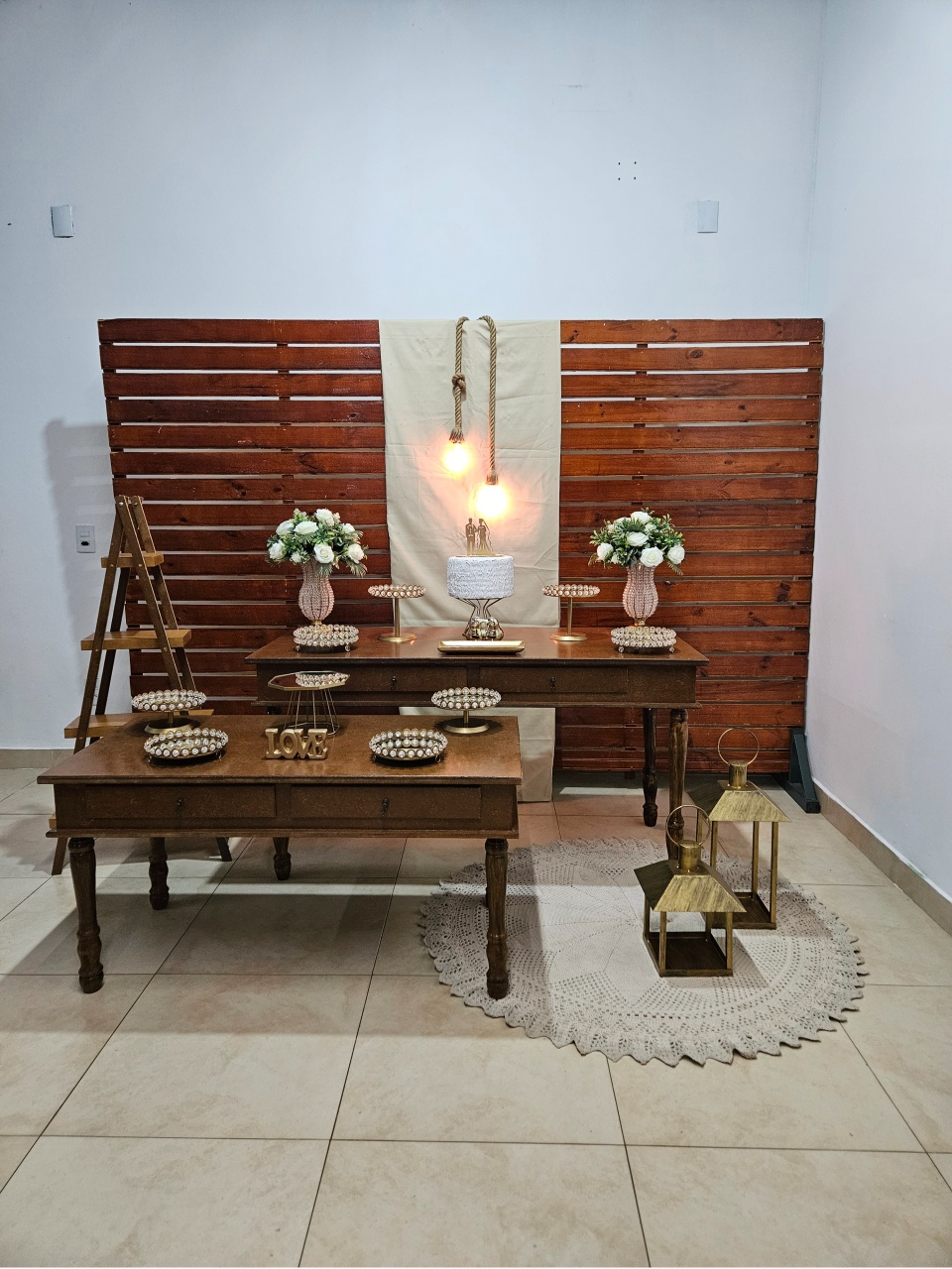 Kit Casamento/Noivado Rustico Pedraria - DecorFest