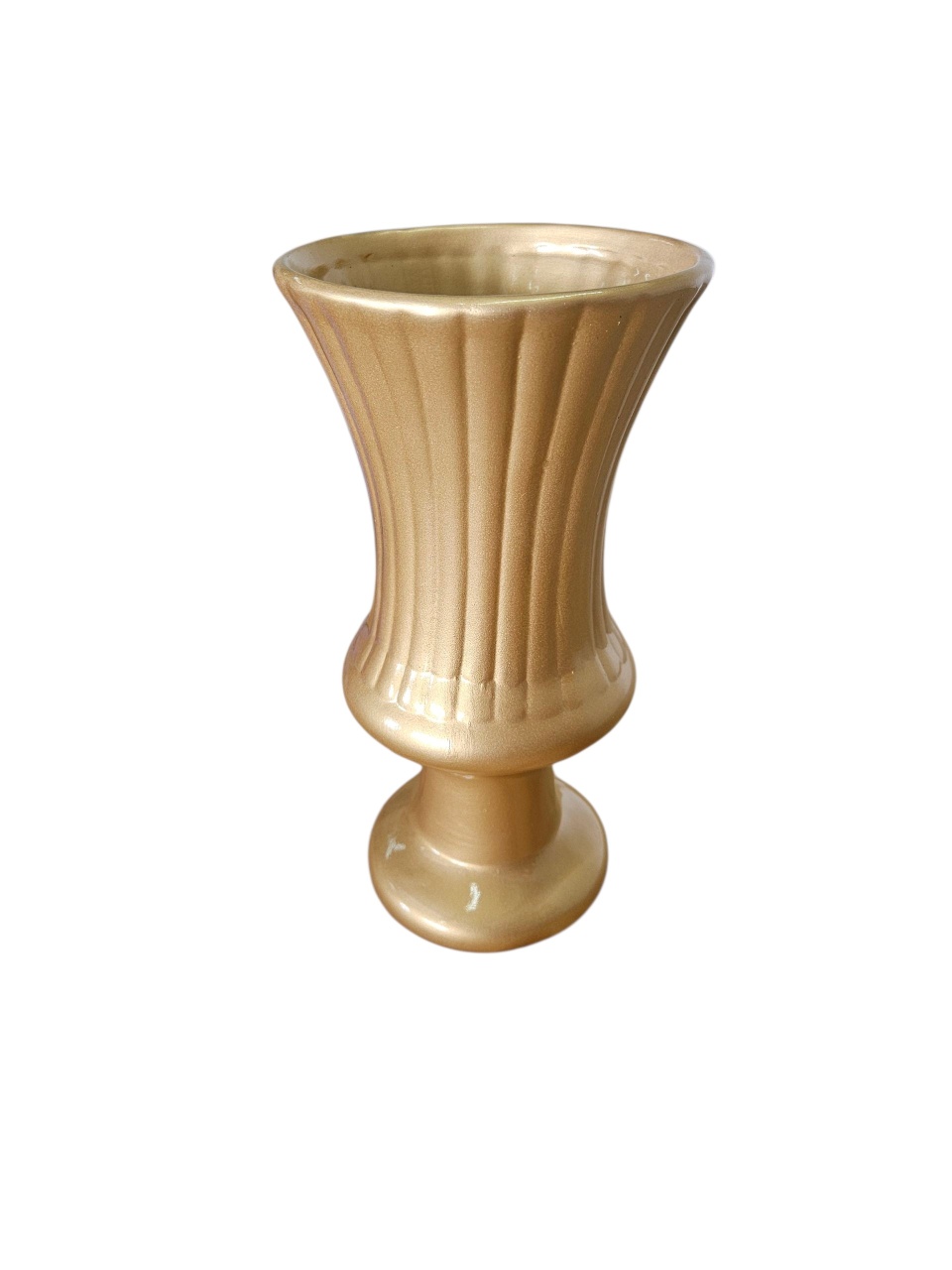 Vaso Taça Real Dourado - Louça  - DecorFest