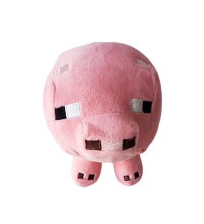 Minecraft - Porco Rosa Pelucia - DecorFest