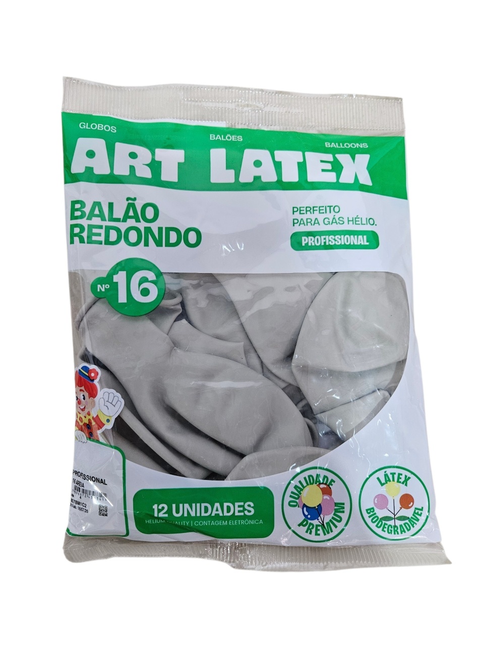 Balão Art-Latex 16" - Areia Com 12 Unidades - DecorFest