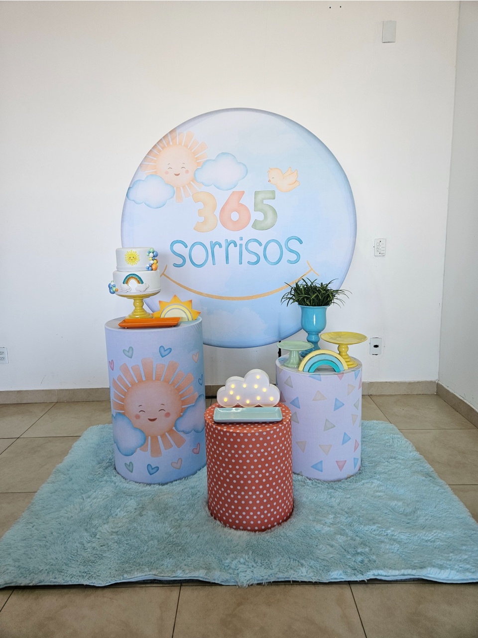 Kit Festa Facil P - 365 Sorrisos - Menino - DecorFest