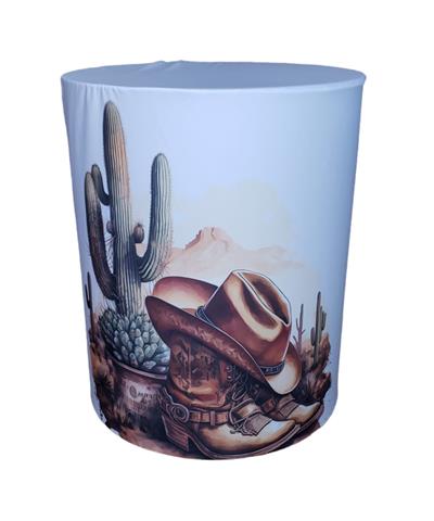 Capa de Mesa Cilindro M - Country Rosa - DecorFest