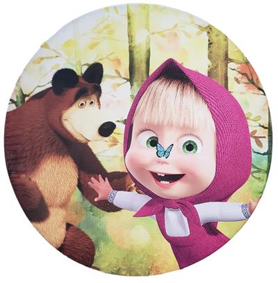 Painel Redondo Masha E O Urso - DecorFest