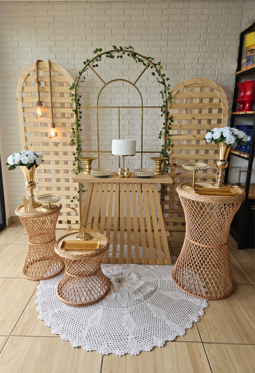 Kit Casamento/Noivado Dourado (Ágata) - DecorFest