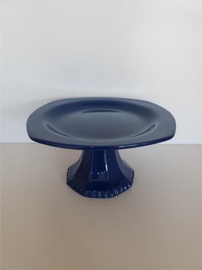Bandeja Azul Marinho Oitavada P Louça - DecorFest