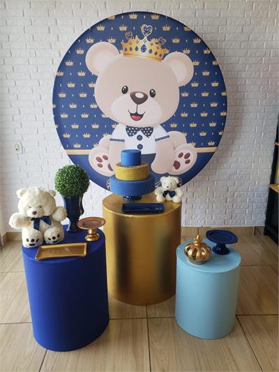 Kit Festa Facil P- Urso Principe - DecorFest