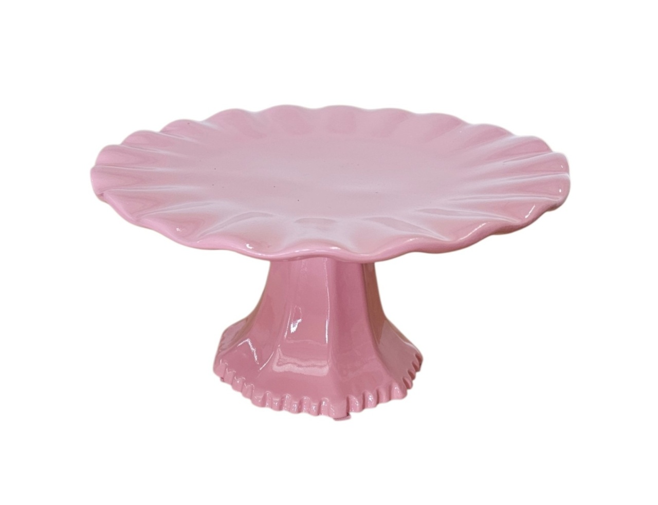 Bandeja Rosa Babado P Louça - DecorFest