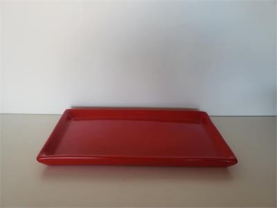 Prato Retangular Vermelho - Louça - DecorFest