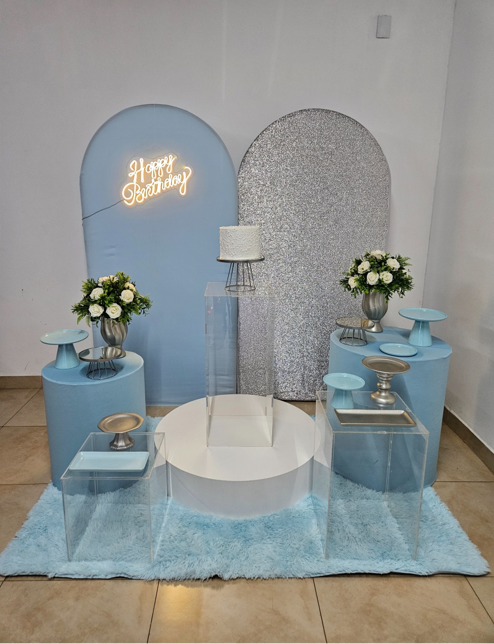 Kit - Azul Com Prata - DecorFest
