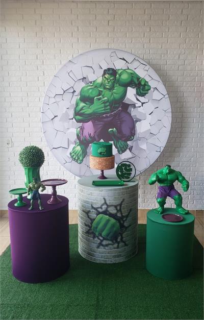 Kit Festa Facil P - Hulk - DecorFest