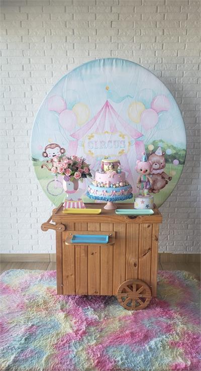 Kit Pocket Car - Circo Rosa - DecorFest