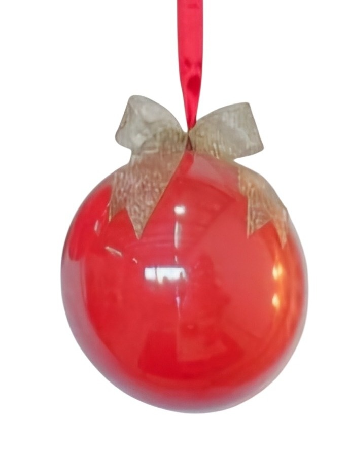 Balão Bola de Natal Vermelho - DecorFest