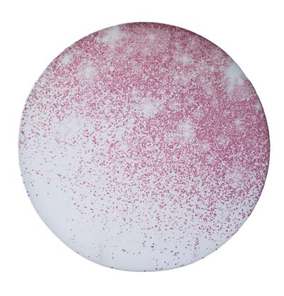 Painel Redondo Rosa Glitter - DecorFest