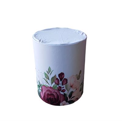 Capa de Mesa Cilindro P - Flor Marsala - DecorFest