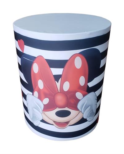 Capa de Mesa Cilindro M - Minnie Vermelha - DecorFest