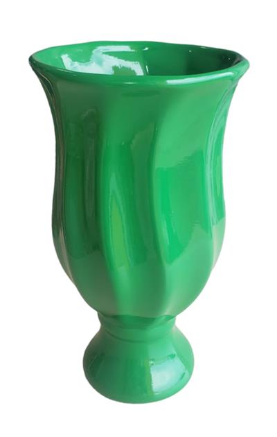 Vaso Verde Torcido G Louça - DecorFest