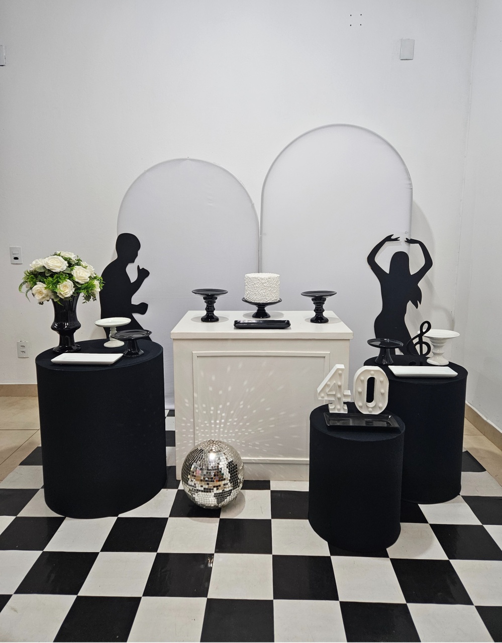 Kit - Branco Com Preto - DecorFest