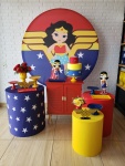 Kit Festa Facil M - Mulher Maravilha Infantil - imagem 2