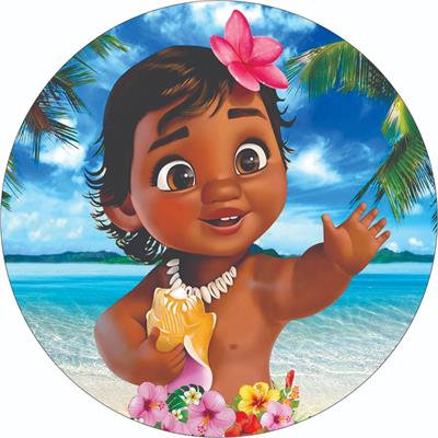 Painel Redondo Moana Baby - DecorFest