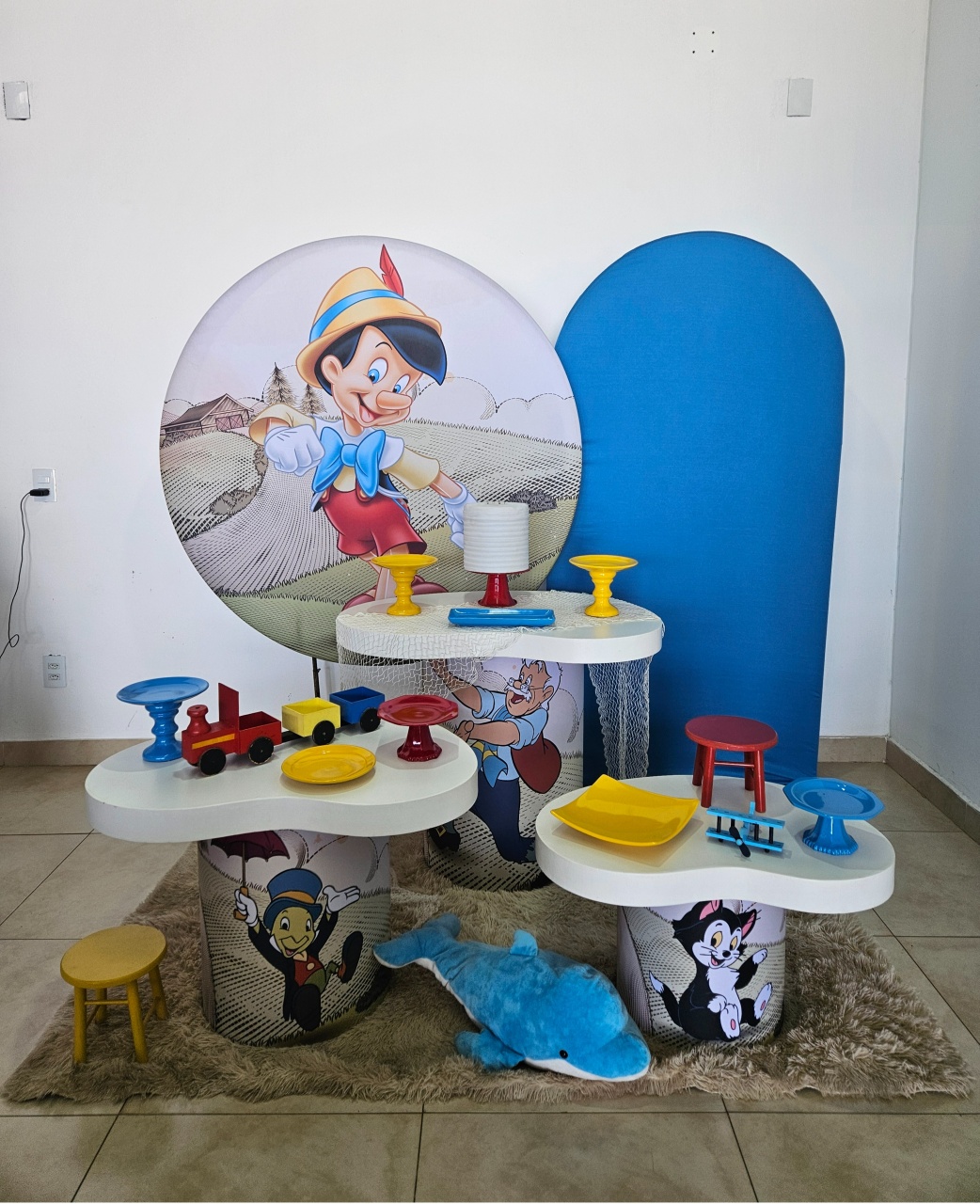 Kit M - Mesas Organicas - Pinóquio - DecorFest