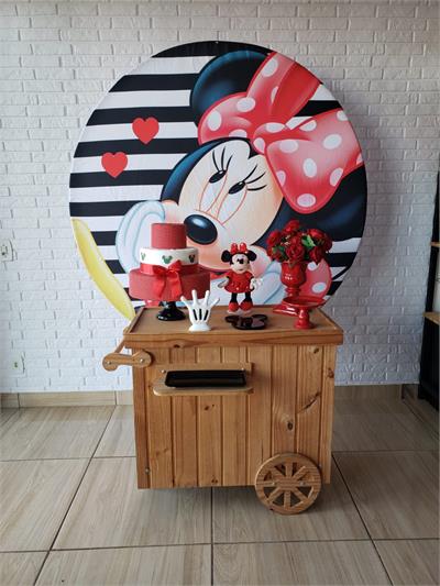 Kit Pocket Car - Minnie Vermelha - DecorFest