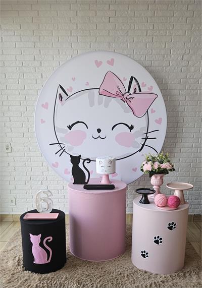 Kit Festa Facil P - Gatinha - DecorFest