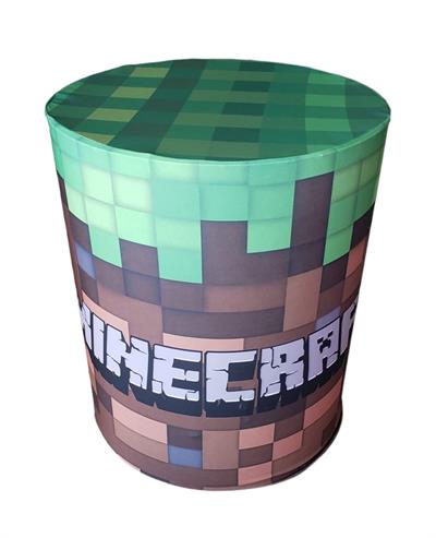 Capa de Mesa Cilindro G - Minecraft - DecorFest
