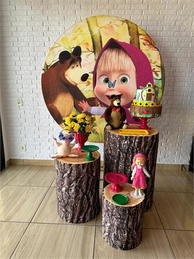 Kit Festa Fácil P - Masha E O Urso - DecorFest