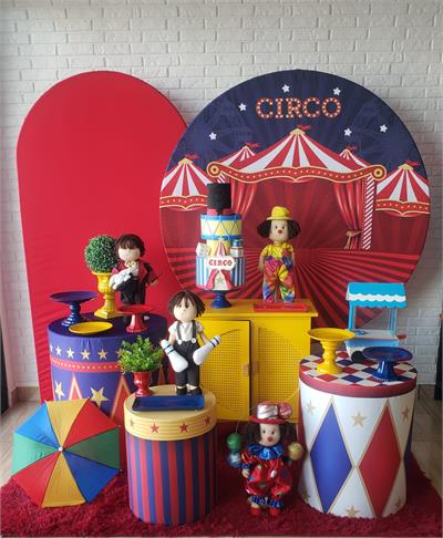 Kit Festa Facil G - Circo - DecorFest