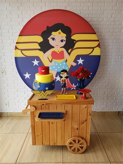 Kit Pocket Car - Mulher Maravilha Infantil - DecorFest