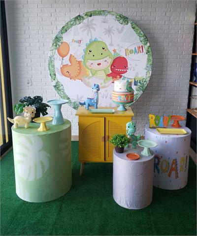 Kit Festa Fácil M - Dinossauro Baby - DecorFest