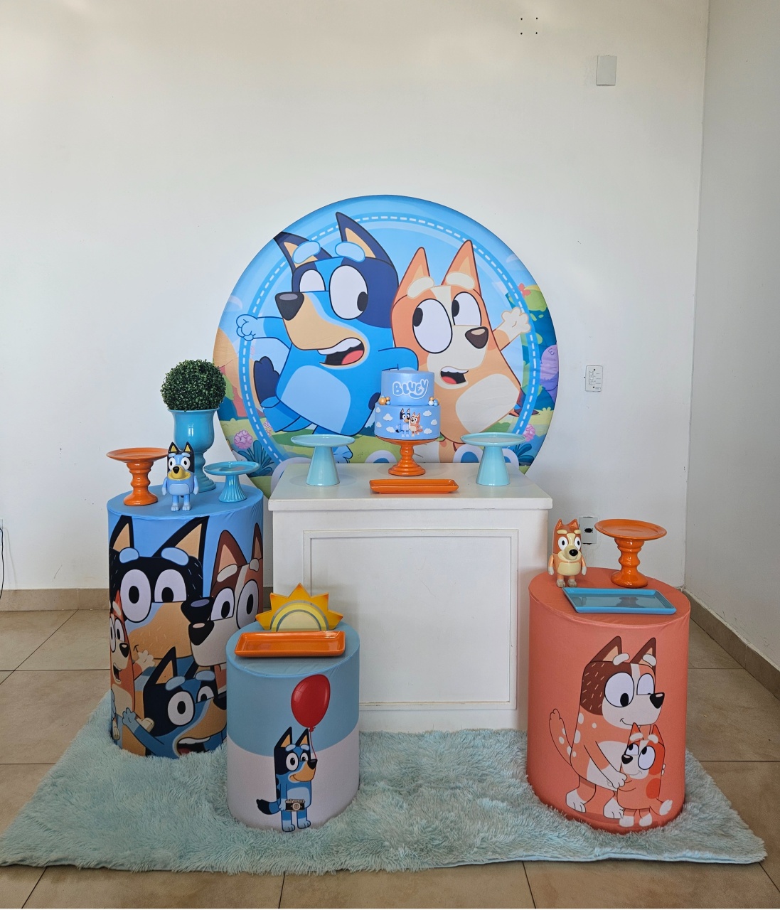 Kit Festa Facil M - Bluey E Bingo - DecorFest