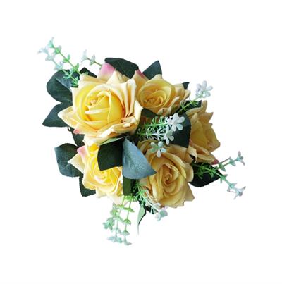 Mini Buque Rosas - Cor Amarela - DecorFest