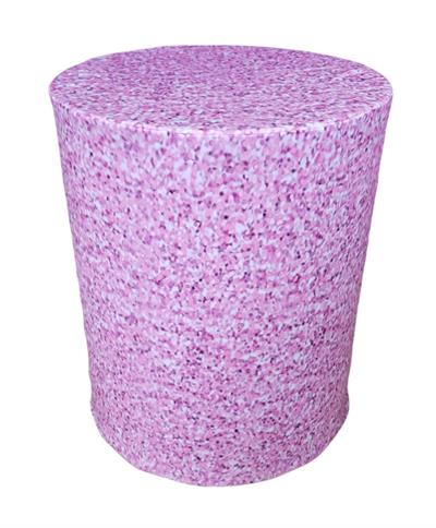 Capa de Mesa Cilindro M - Glitter Rosa - DecorFest