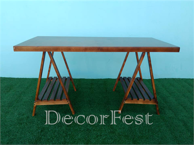 Mesa Média Cavalete Rústica - DecorFest