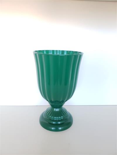 Vaso Verde M Plástico - DecorFest