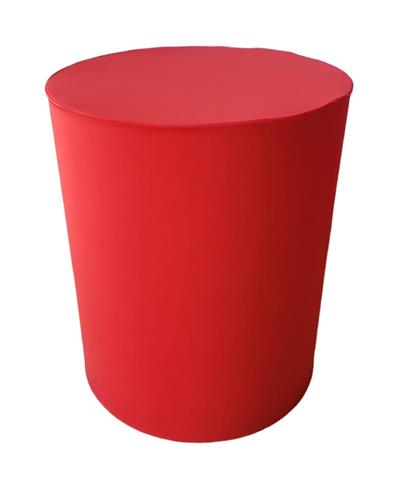 Capa de Mesa Cilindro P - Vermelha - DecorFest