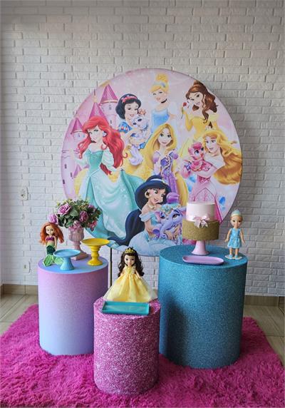 Kit Festa Facil P - Princesas Disney - DecorFest