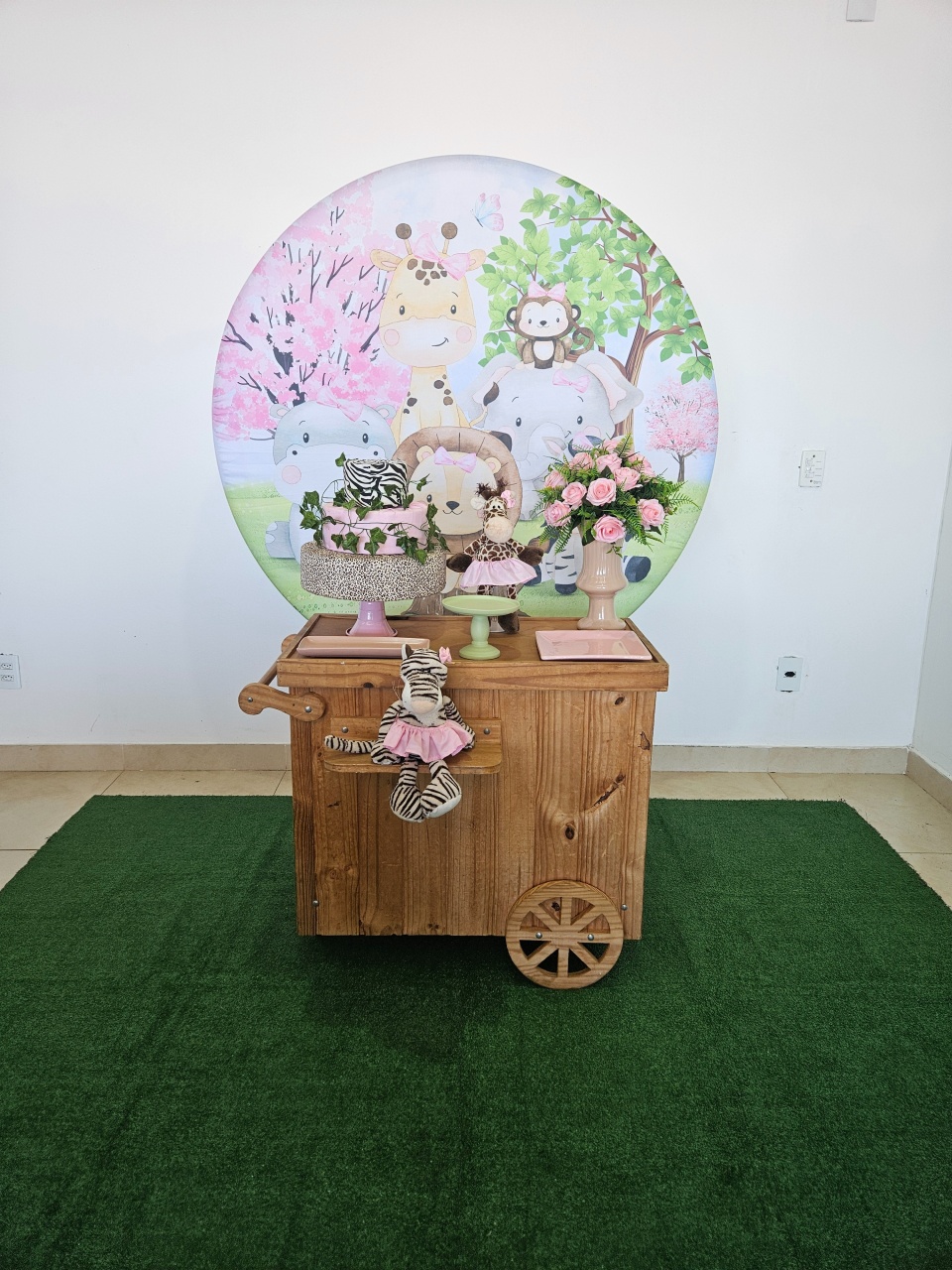 Kit Pocket Car - Safari Rosa - DecorFest
