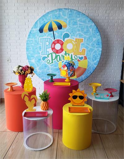 Kit Festa Facil M - Pool Party - DecorFest