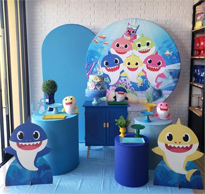 Kit Festa Facil G - Baby Shark - DecorFest