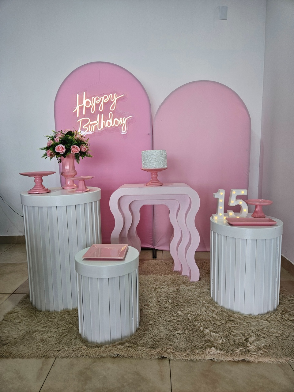 Kit Festa Fácil G - Adulto - Rosa  - DecorFest