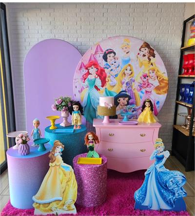 Kit Festa Facil G - Princesas - DecorFest