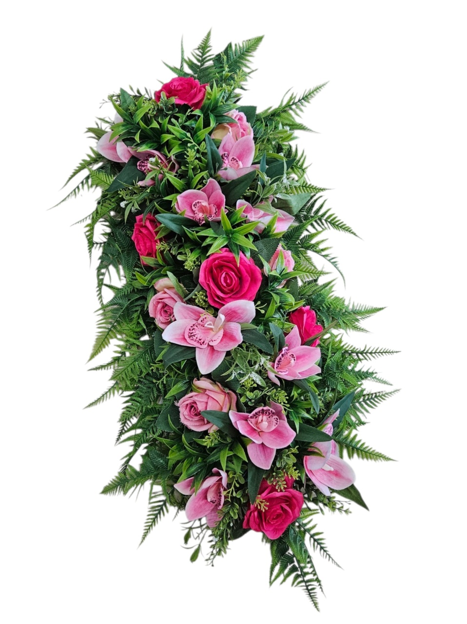 Arranjo Lateral de Flores Pink - DecorFest